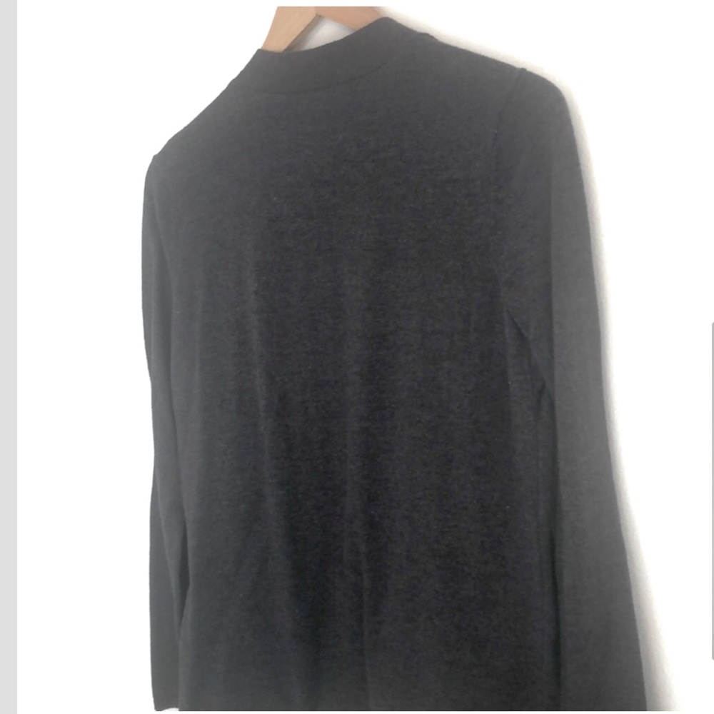 Gray cardigan with built in shirt size small - Picture 3 of 5